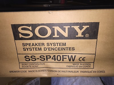#ad SONY SPEAKER SYSTEM SS SP40FW BK black $30.00