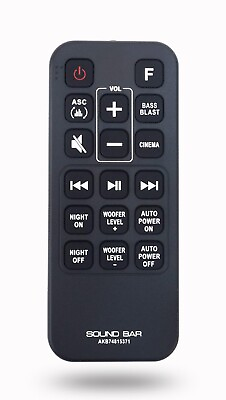 #ad AKB74815371 Remote Control for LG Sound Bar SJ3 SJ4 SK3D SK4D SL3D SPH4B W SLM3D $12.89