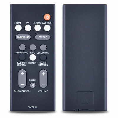 #ad VAF7640 Remote Control For Yamaha Sound Bar ATS 1080 YAS 108 ATS1080 YAS108 $10.00