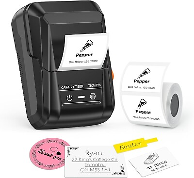 #ad Portable Bluetooth Label Sticker Maker Machine Wireless with Thermal Paper Lot $49.99