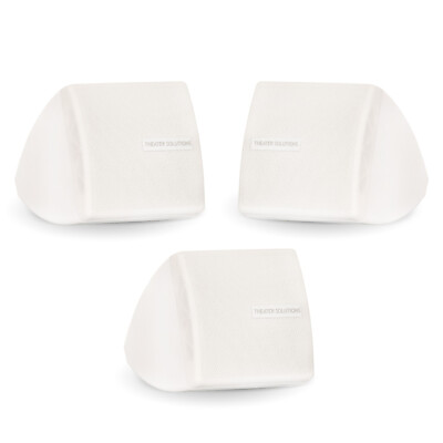 #ad Theater Solutions TS30W Mountable Indoor Speakers White 3 Piece Pack TS30W 3S $47.99