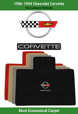 #ad #ad Lloyd Velourtex Small Deck Mat for #x27;86 94 Corvette w Silver Black C4 Corvette w $160.99