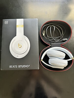 #ad Beats by Dr. Dre Studio 3 Wireless Headphones White MX3Y2LL A $90.00