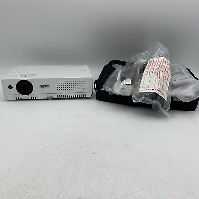 #ad SANYO PRO xtraX Multiverse Projector PLC XW60 LCD W Remote Cables Bag $60.00