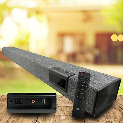 #ad Gravity 160W Soundbar for TV Wireless 35 Inch Sound Bar Speaker w SUB BT HDMI $94.99