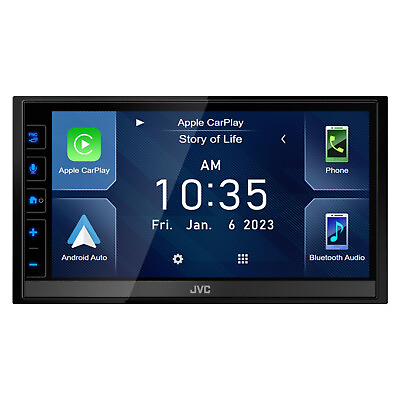 #ad JVC KWM788BH 2 DIN 6.8quot; Touchscreen Bluetooth Stereo Digital Media Receiver $299.95