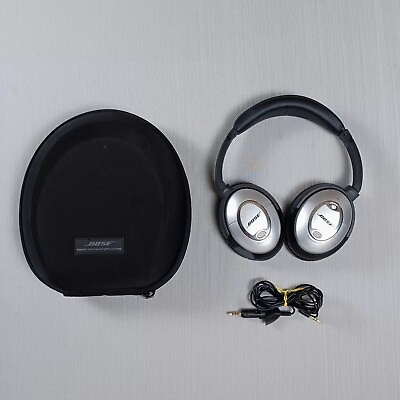 #ad Bose Quiet Comfort 15 Acoustic Noise Cancelling Headphones amp; Case TESTED $69.00