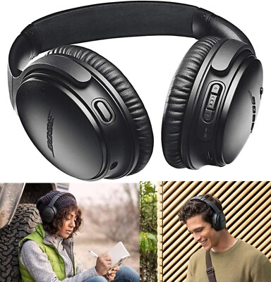 #ad Bose QuietComfort QC 35 Series II Bluetooth Wireless Over Ear Headphones Black $152.95