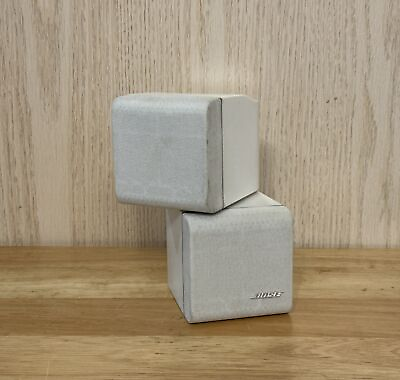#ad Bose Lifestyle Acoustimass Jewel Double Cube Speaker Single White Swivels $22.50