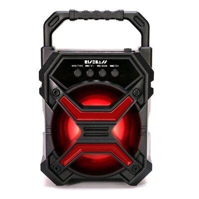 #ad Bluetooth Speaker Mini Portable AUX SD TF FM Radio Indoor Outdoor Party Lights $11.99