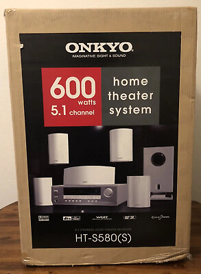 #ad Onkyo HT S580 5.1 Channel Home Theater System 600 Watts With Dolby Pro And DTS $444.95