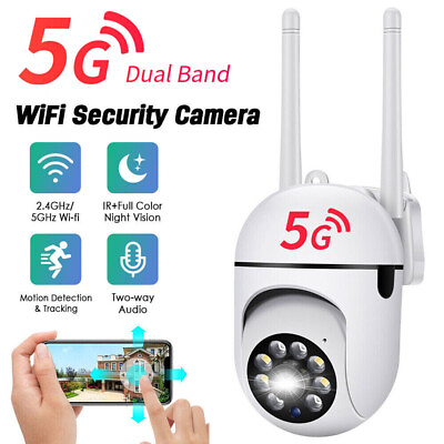 #ad Wireless Wifi Security Camera System Outdoor Home 5G 1080P HD Night Vision Cam $17.99