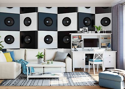 #ad 3D Sound Music Self adhesive Removeable Wallpaper Wall Mural 61 $98.99