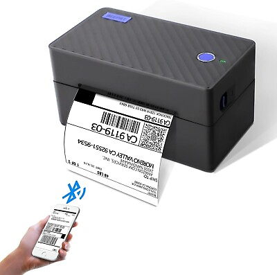 #ad Label Printer Bluetooth Shipping Label Printer Wireless 4x6 Thermal Printer $59.99
