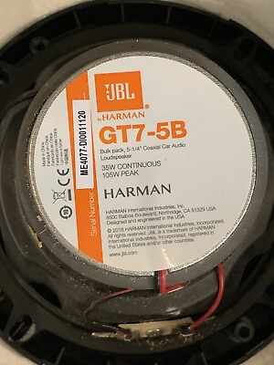 #ad JBL by Harman 5 1 4quot; Coaxial Car Audio Speaker GT7 5b $45.00
