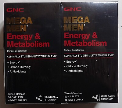 #ad 2 Pack Of GNC Mega Men Energy and Metabolism Tablets 90 Count Per Box $35.95