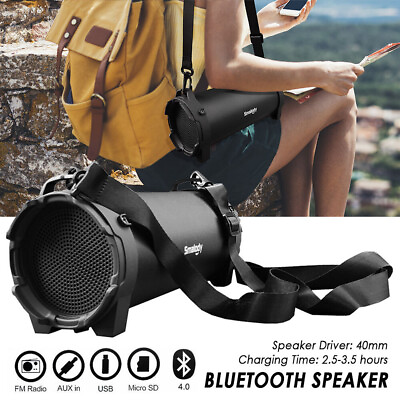 #ad Portable Wireless bluetooth Speaker Super Bass Stereo Radio HIFI FM TF AUX USB $20.91