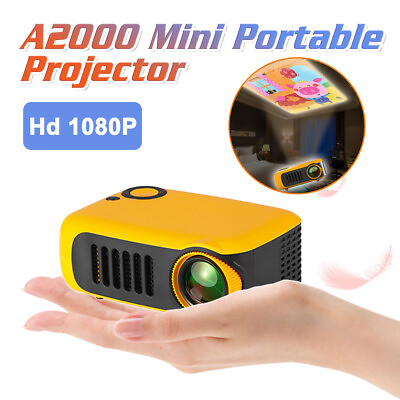 #ad Projector For Kids 1000 Lumens 1080P Mini Video Home Theater Cinema Projectors $53.79