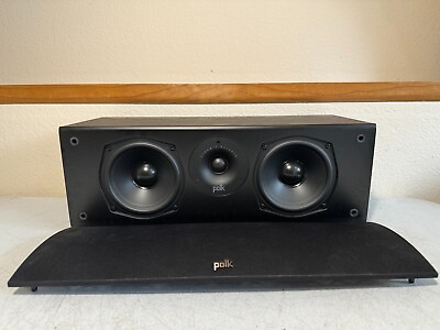 #ad Polk Audio T30 Center Channel Speaker 2 Way Home Theater Black Budget Audiophile $74.99