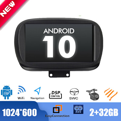 #ad 32GB Android 10.0 Car Stereo Navi Radio Player Wifi GPS for FIAT 500X 2014 2019 $169.99