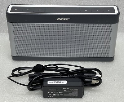 #ad Bose Soundlink III Bluetooth Speaker w New Battery amp; Wall Charger Near Mint $185.00
