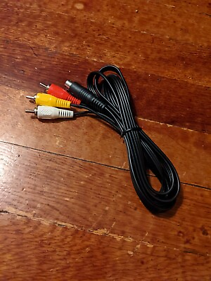 #ad New Sega Saturn AV TV Hook up Composite Cable **COMBINED SHIPPING** $4.49