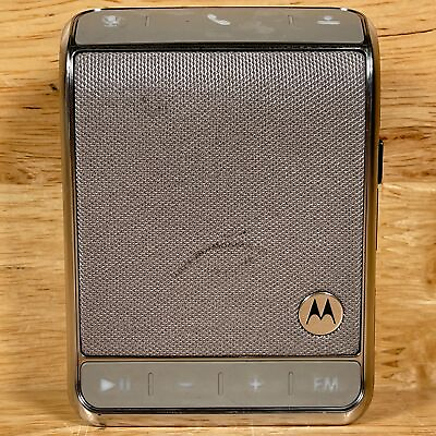 #ad Motorola Roadster TZ710 Silver Black Bluetooth Portable In Car Speaker Phone $38.28