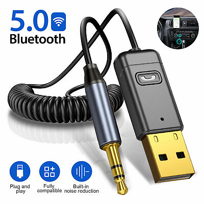 #ad Wireless USB 3.5mm AUX Audio Home Car Receiver Adapter Cable for Bluetooth TV C $10.68