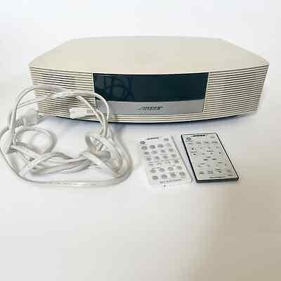 #ad Bose Wave Radio II AM FM Radio System Alarm AWR1B1 Beige w Remote WORKING $149.97