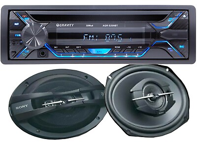 #ad 2x SONY 6quot;x9quot; Car Speakers 200w Car Audio CD Receiver w USB SD Bluetooth $122.99