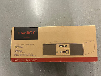 #ad #ad TIAMBOY Vintage Home CD Stereo System 40W RMS Shelf System w Bluetooth TB 816 $92.00