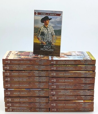 #ad Harlequin HOME ON THE RANCH Series Big 19 Book Lot Western Romance COWBOY LOVE $49.99