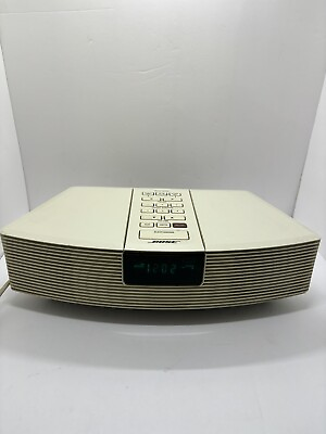 #ad Bose Wave AWR1 1W White Radio AM FM Stereo Alarm Clock No Remote Tested L@@K $57.95