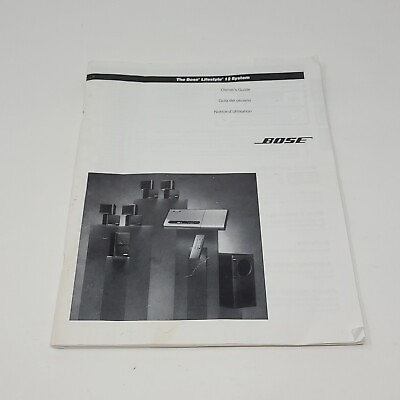 #ad VINTAGE Bose Lifestyle 12 System Original Owner#x27;s Guide Manual Booklet $9.59