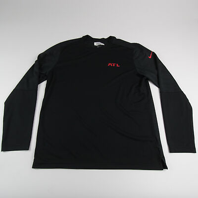 #ad Atlanta Hawks Nike NFL On Field Dri Fit Long Sleeve Shirt Men#x27;s Black Used $15.30