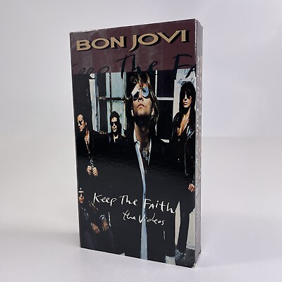 #ad Bon Jovi Keep The Faith Videos VHS 1994 Rock Video Anthology $9.09