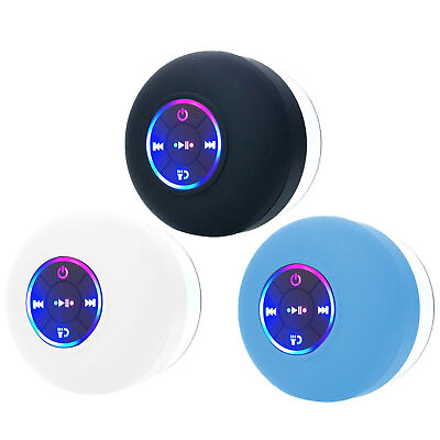 #ad Wireless Shower Speaker Waterproof 5.0 Bluetooth Speaker with Suction $9.97