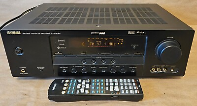 #ad Yamaha HTR 6040 5.1 Ch AV Home Theater Surround Sound Receiver Remote Bundle $109.99