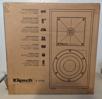 #ad Klipsch R 41PM Powered Bookshelf Speakers Pair $269.99