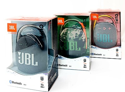 #ad JBL Clip 4 Portable Bluetooth Speaker Waterproof and Dustproof IP67 Colors $49.45