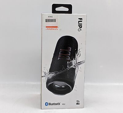 #ad JBL Flip 6 Portable Bluetooth Speaker Black $89.99