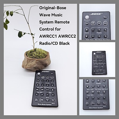 #ad Original Bose Wave Music System Remote Control For AWRCC1 AWRCC2 Radio CD Black $18.99