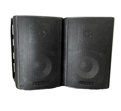 #ad AudioSource LS300 2 Way Compact Speakers Indoor Outdoor Surround Sound Black $45.00