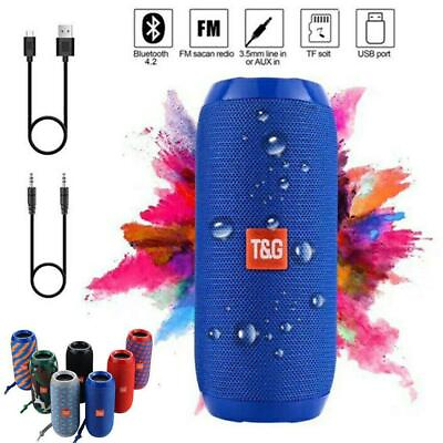 #ad Waterproof Bluetooth Speaker Wireless Portable Loud Stereo Bass USB TF FM Radio $14.36