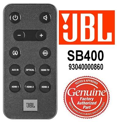#ad NEW GENUINE JBL CINEMA SB400 SOUNDBAR 93040000860 REMOTE CONTROL $15.88