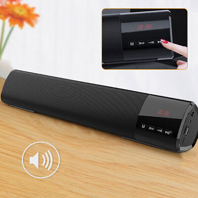 #ad Portable Smart Car Bluetooth Speaker Wireless Stereo Bass Micro USB TF FM Radio $23.00