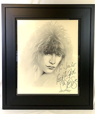 #ad Jon Bon Jovi Autograph Gary Saderup 24x20 Lithograph Print Signed Keep the Faith $106.21