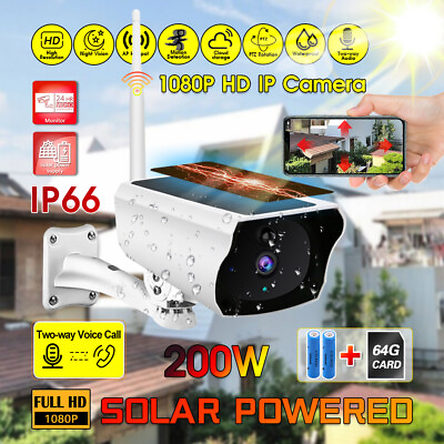 #ad 1080P Solar Powered Energy Security Camera Wireless WiFi IP Home HD CCTV Outdoor $72.28