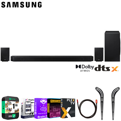 #ad Samsung 11.1.4ch Soundbar w Rear Speakers 2022 1 Year Extended Warranty $1597.99