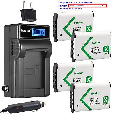 #ad Kastar Battery LCD AC Charger for Sony Genuine NP BX1 amp; Sony Type X Battery $11.99